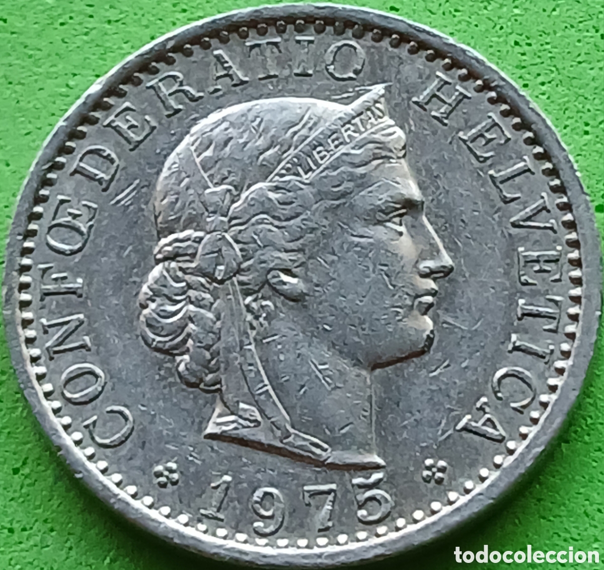Monedas antiguas de Europa: Suiza 20 c&eacute;ntimos 1975 km#29a