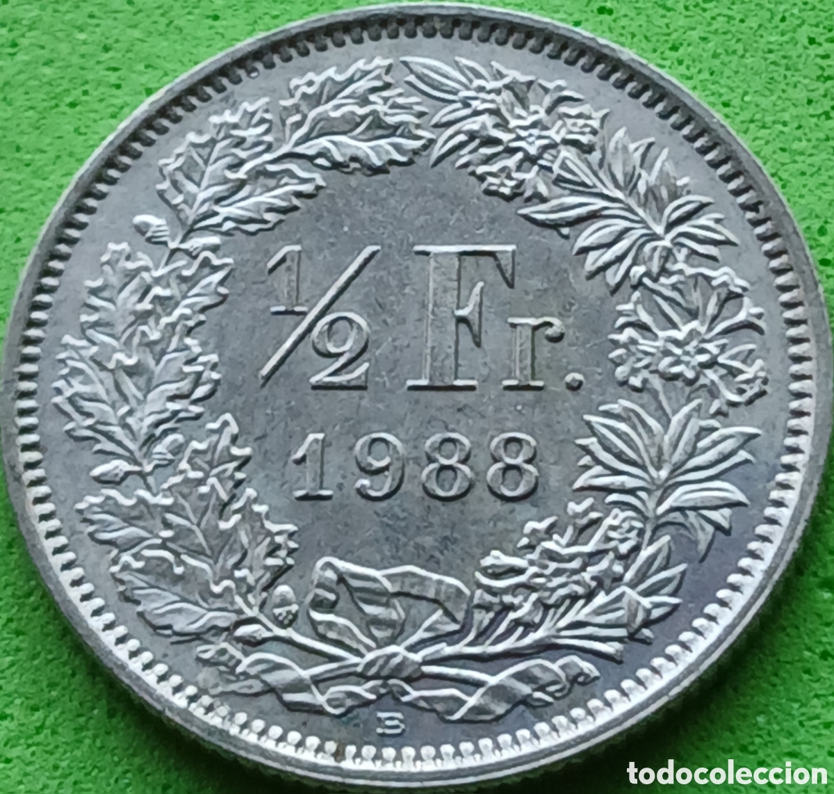Monedas antiguas de Europa: Suiza &frac12; franco 1988 km#23a