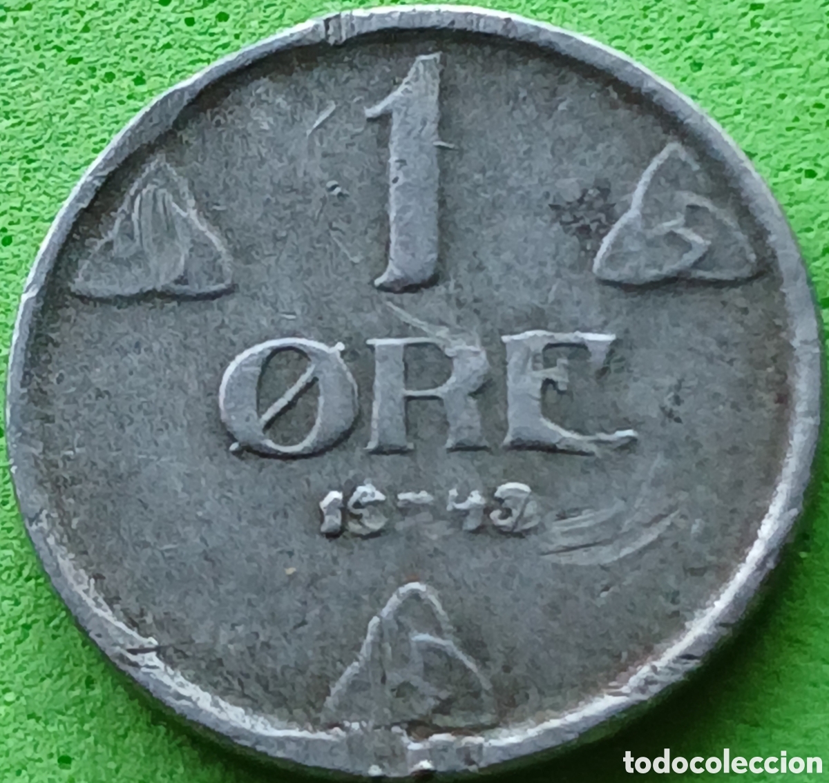Monedas antiguas de Europa: Noruega 1 ore 1943 km#387