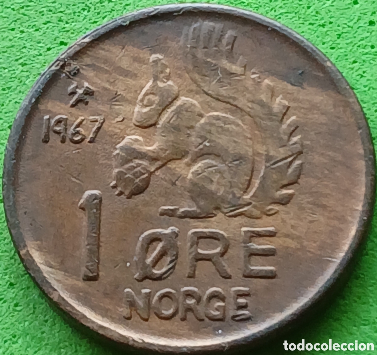 Monedas antiguas de Europa: Noruega 1 ore 1967 km#403