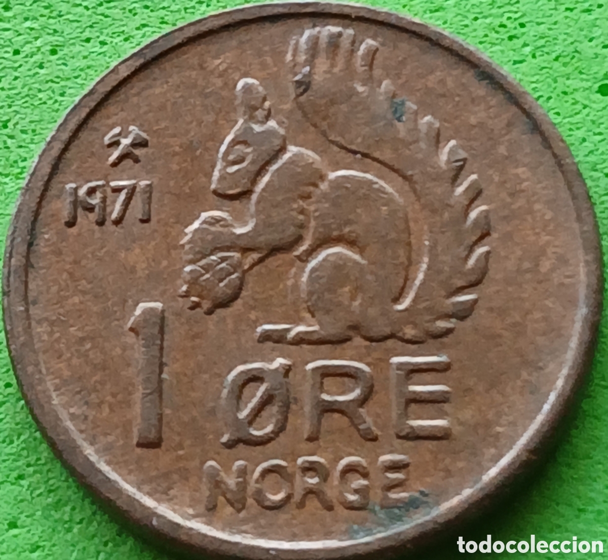 Monedas antiguas de Europa: Noruega 1 ore 1971 km#403