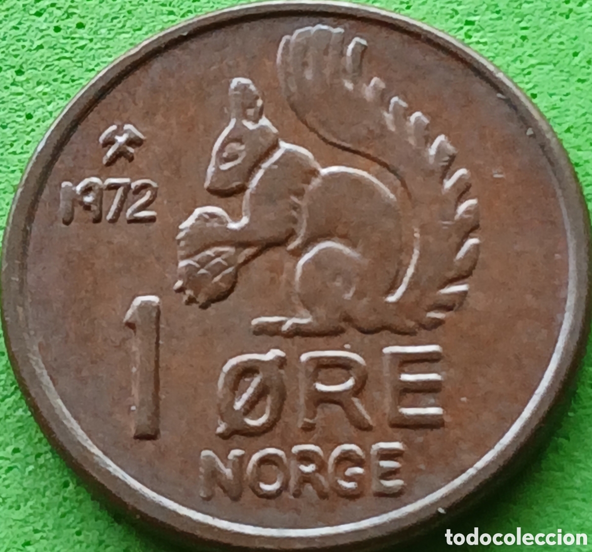Monedas antiguas de Europa: Noruega 1 ore 1972 km#403
