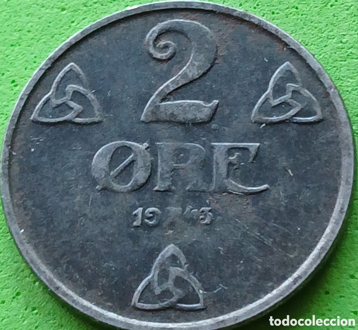 Monedas antiguas de Europa: Noruega 2 ore 1943 km#394