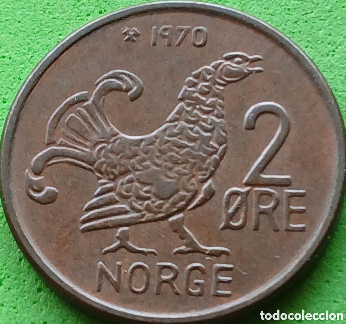 Monedas antiguas de Europa: Noruega 2 ore 1970 km#410