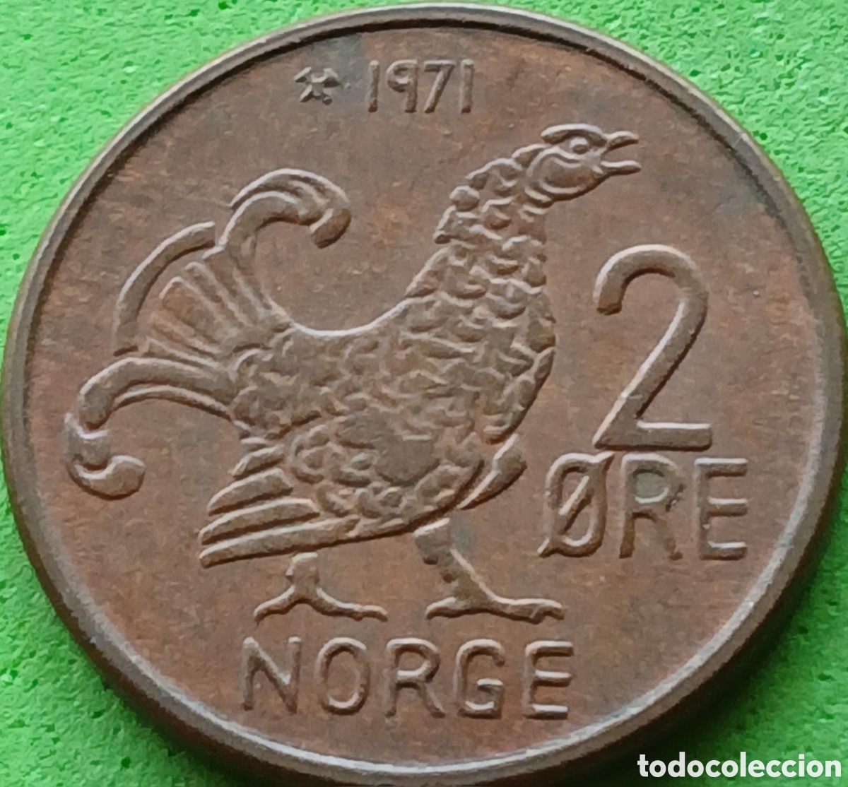 Monedas antiguas de Europa: Noruega 2 ore 1971 km#410