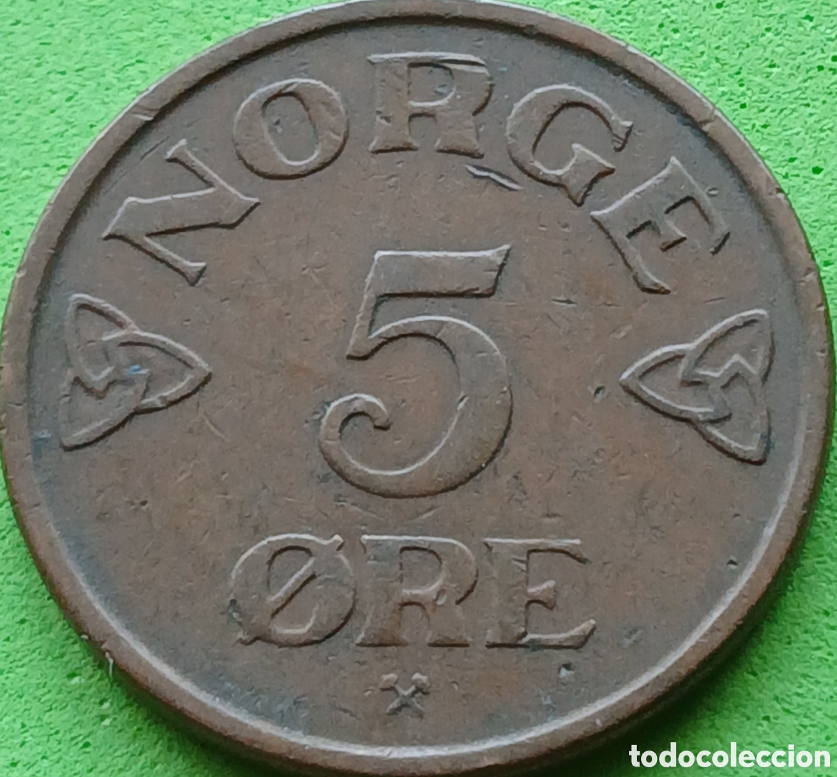 Old Coins of Europe: Noruega 5 ore 1955 km#400