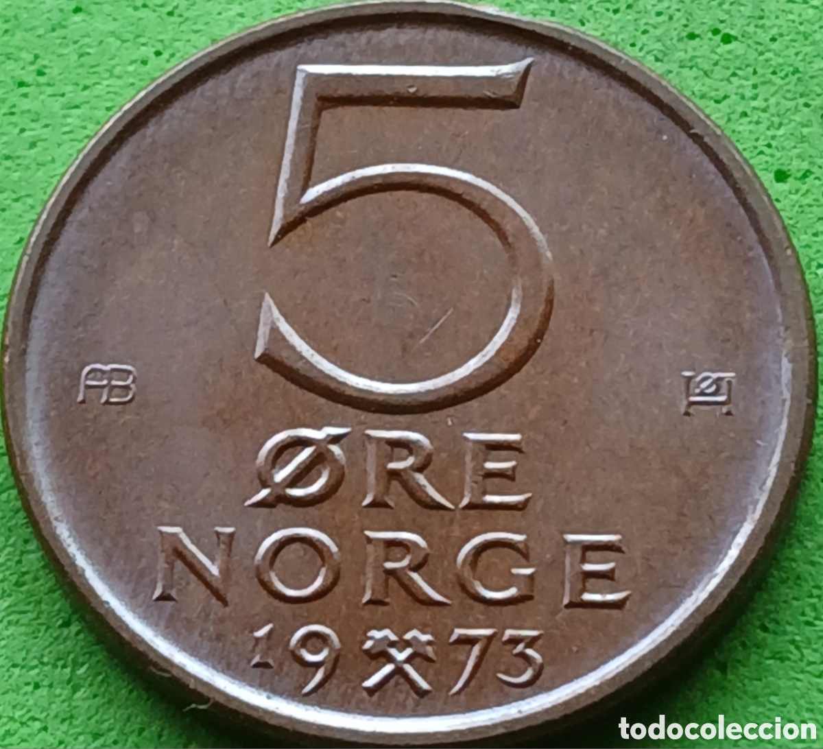 Old Coins of Europe: Noruega 5 ore 1973 km#415