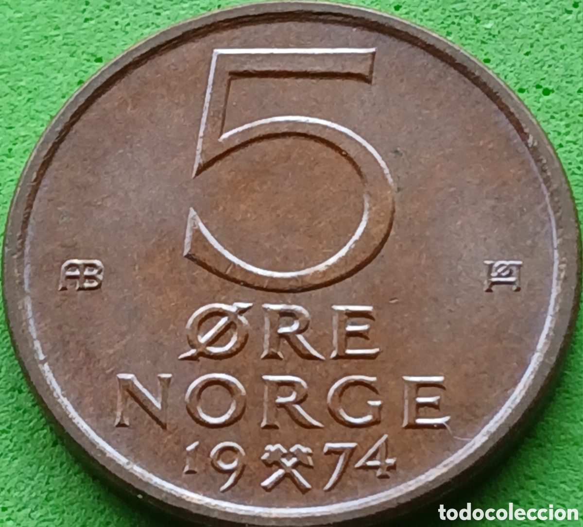 Old Coins of Europe: Noruega 5 ore 1974 km#415