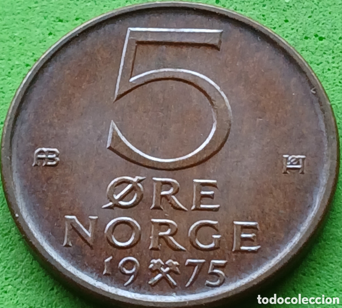 Old Coins of Europe: Noruega 5 ore 1975 km#415