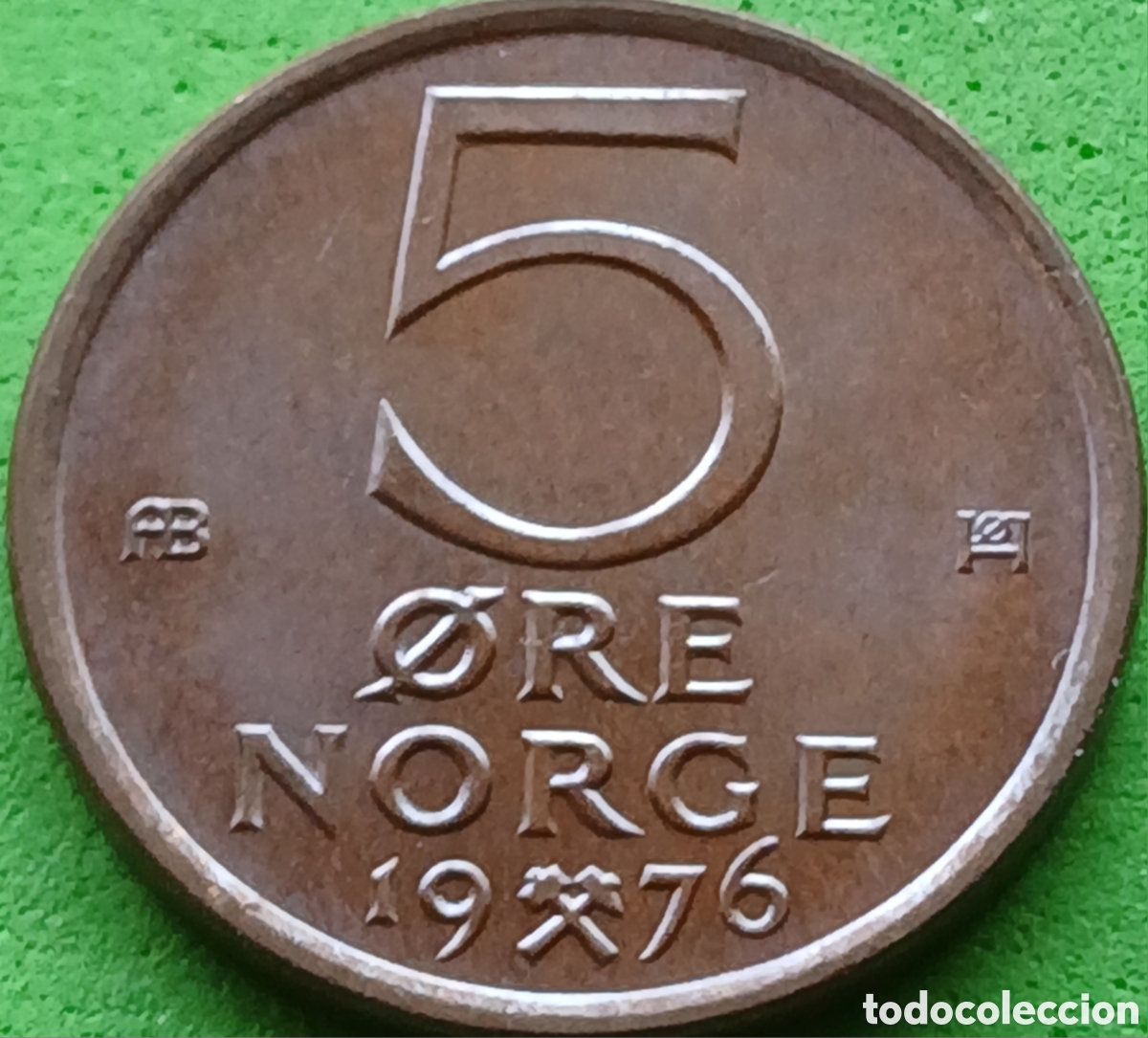 Old Coins of Europe: Noruega 5 ore 1976 km#415