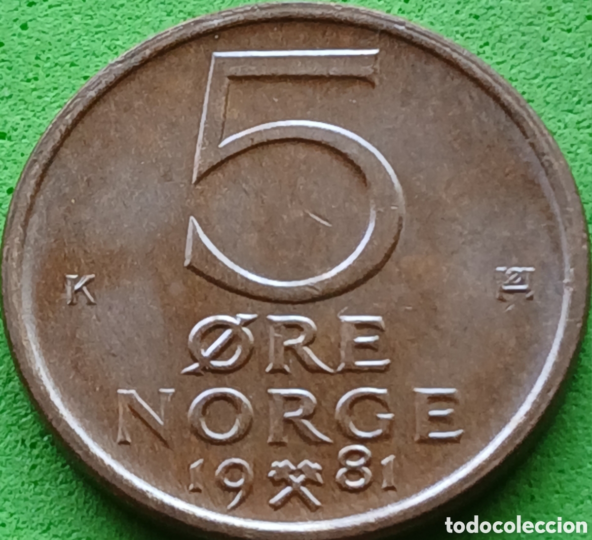 Old Coins of Europe: Noruega 5 ore 1981 km#415