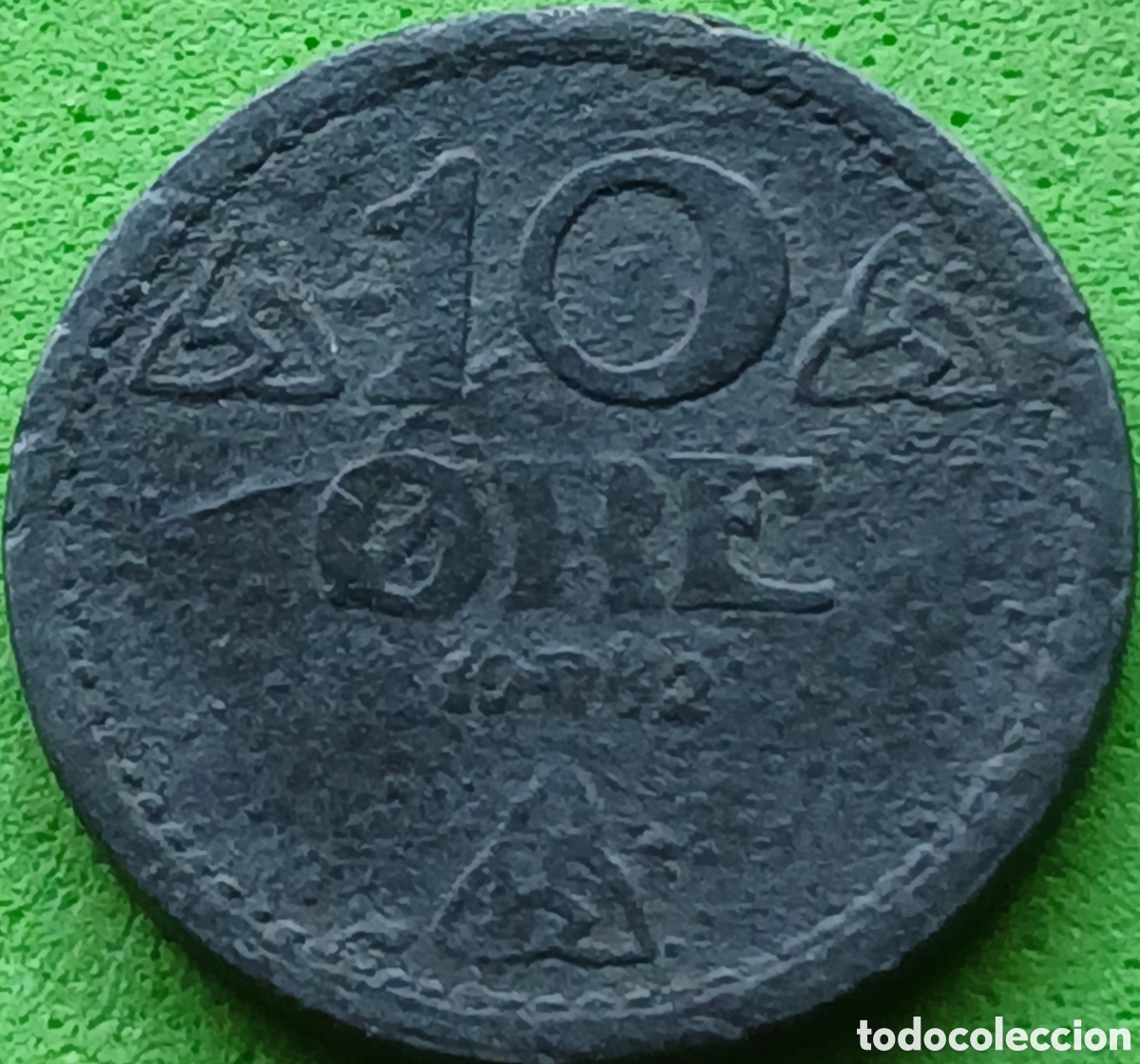Monedas antiguas de Europa: Noruega 10 ore 1942 km#389