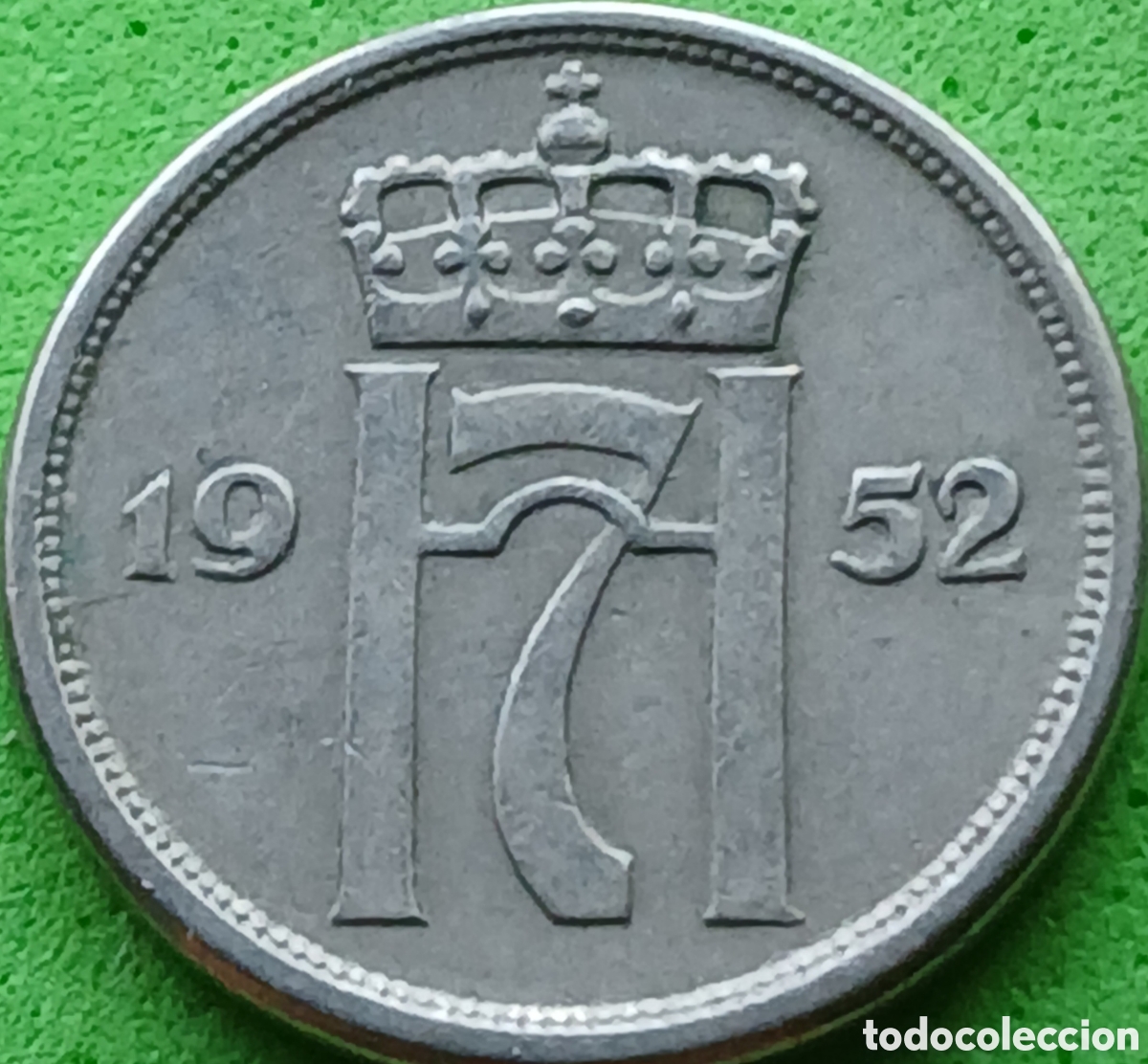Moedas antigas da Europa: Noruega 10 ore 1952 km#396