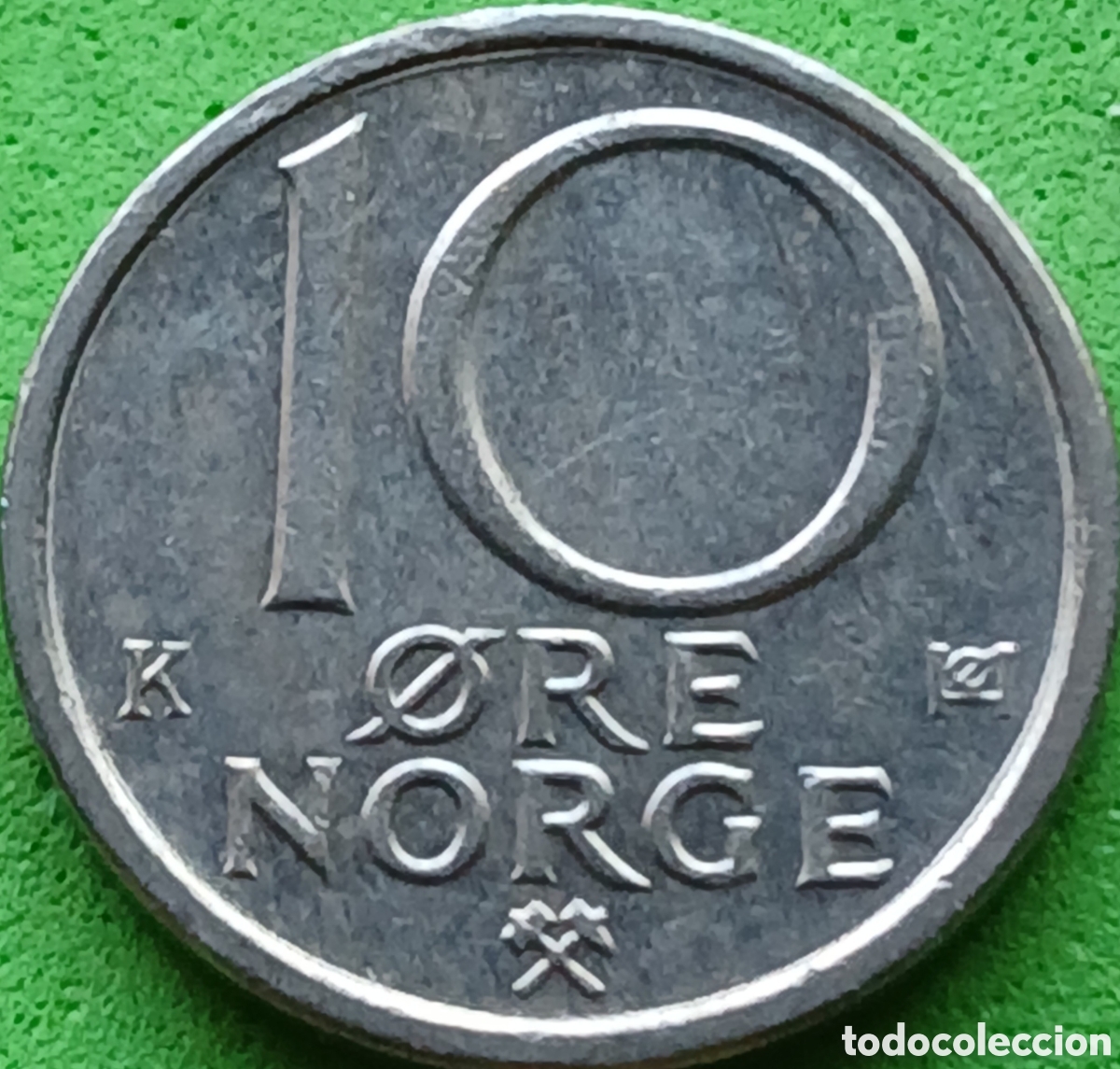 Moedas antigas da Europa: Noruega 10 ore 1981 km#416