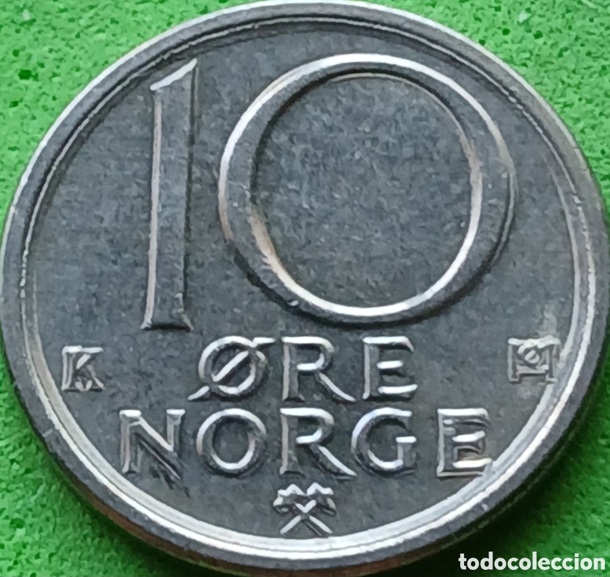 Moedas antigas da Europa: Noruega 10 ore 1982 km#416