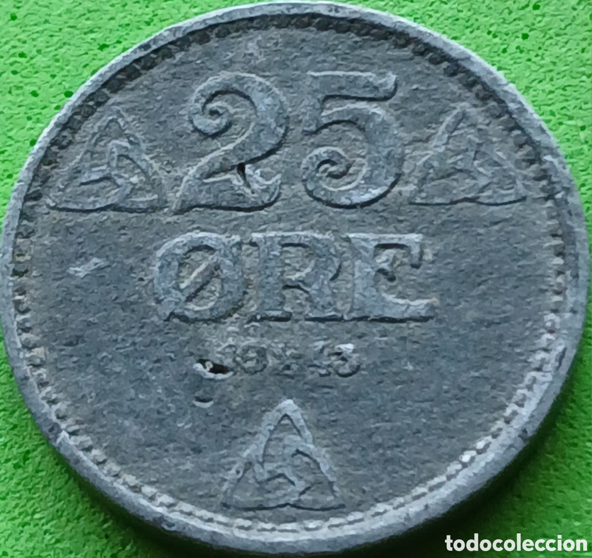 Moedas antigas da Europa: Noruega 25 ore 1943 km#395