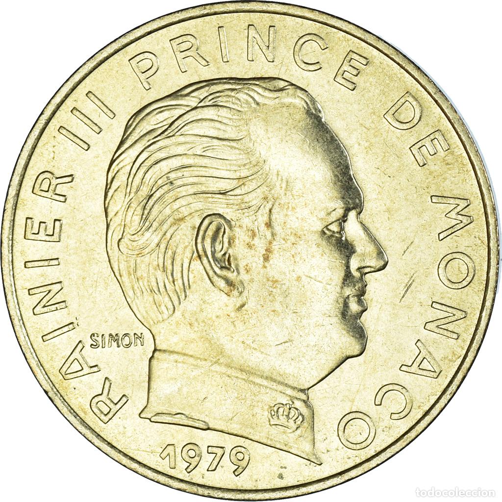 Old Coins of Europe: [#222986] Moneda, M&oacute;naco, Rainier III, 20 Centimes, 1979, MBC+, Aluminio - bronce