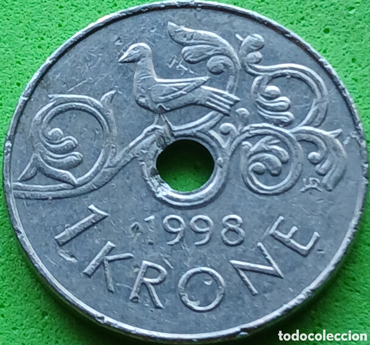 Old Coins of Europe: Noruega 1 corona 1998 km#462
