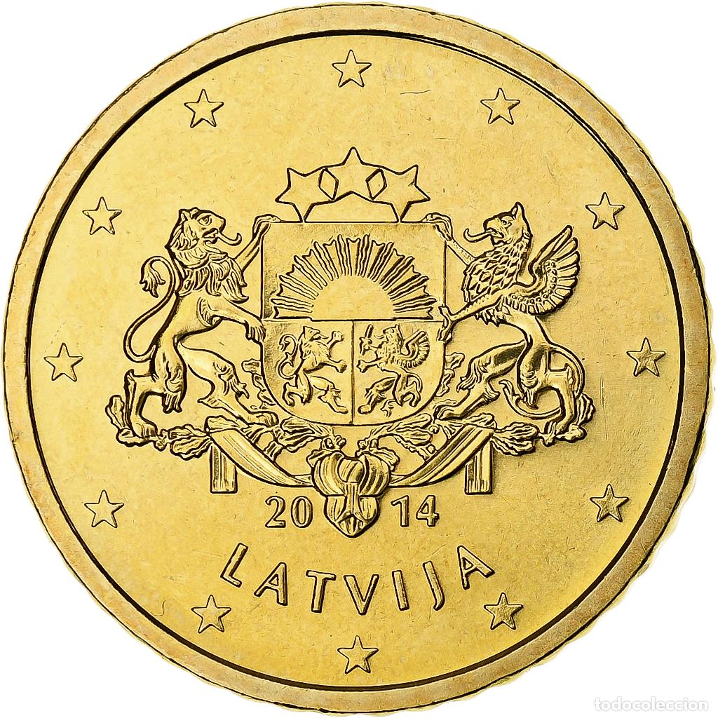 Monedas antiguas de Europa: [#1270729] Letonia, 50 Euro Cent, 2014, BU, SC+, Nordic gold, KM:155
