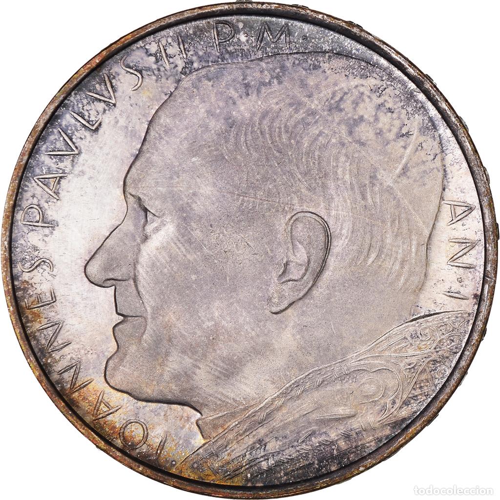 Monedas antiguas de Europa: [#1036230] Moneda, CIUDAD DEL VATICANO, John Paul II, 500 Lire, 1979, Roma, FDC, Plata