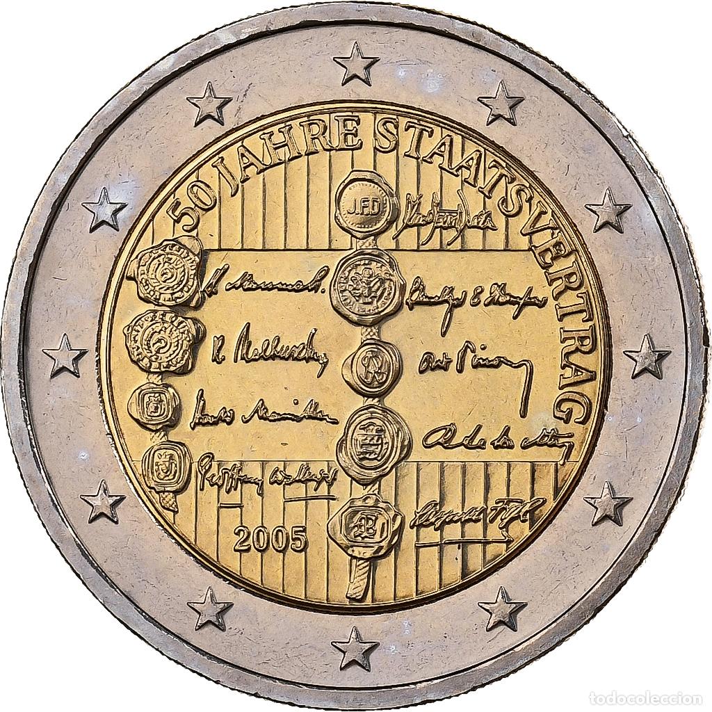 Monedas antiguas de Europa: [#132546] Austria, 2 Euro, Austrian State Treaty, 2005, Vienna, Bimet&aacute;lico, SC