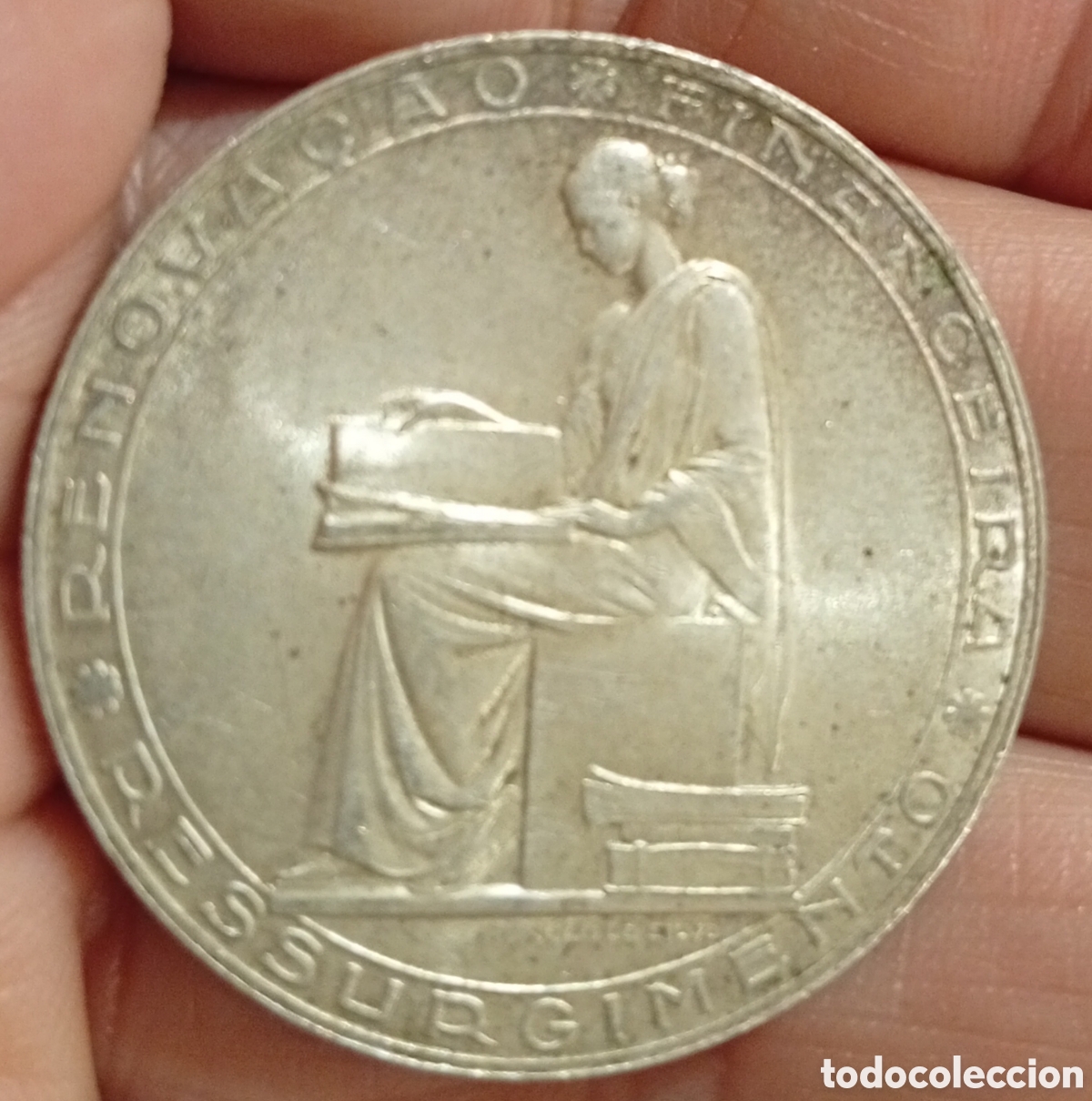 Monedas antiguas de Europa: Portugal moneda de plata de 20 escudos