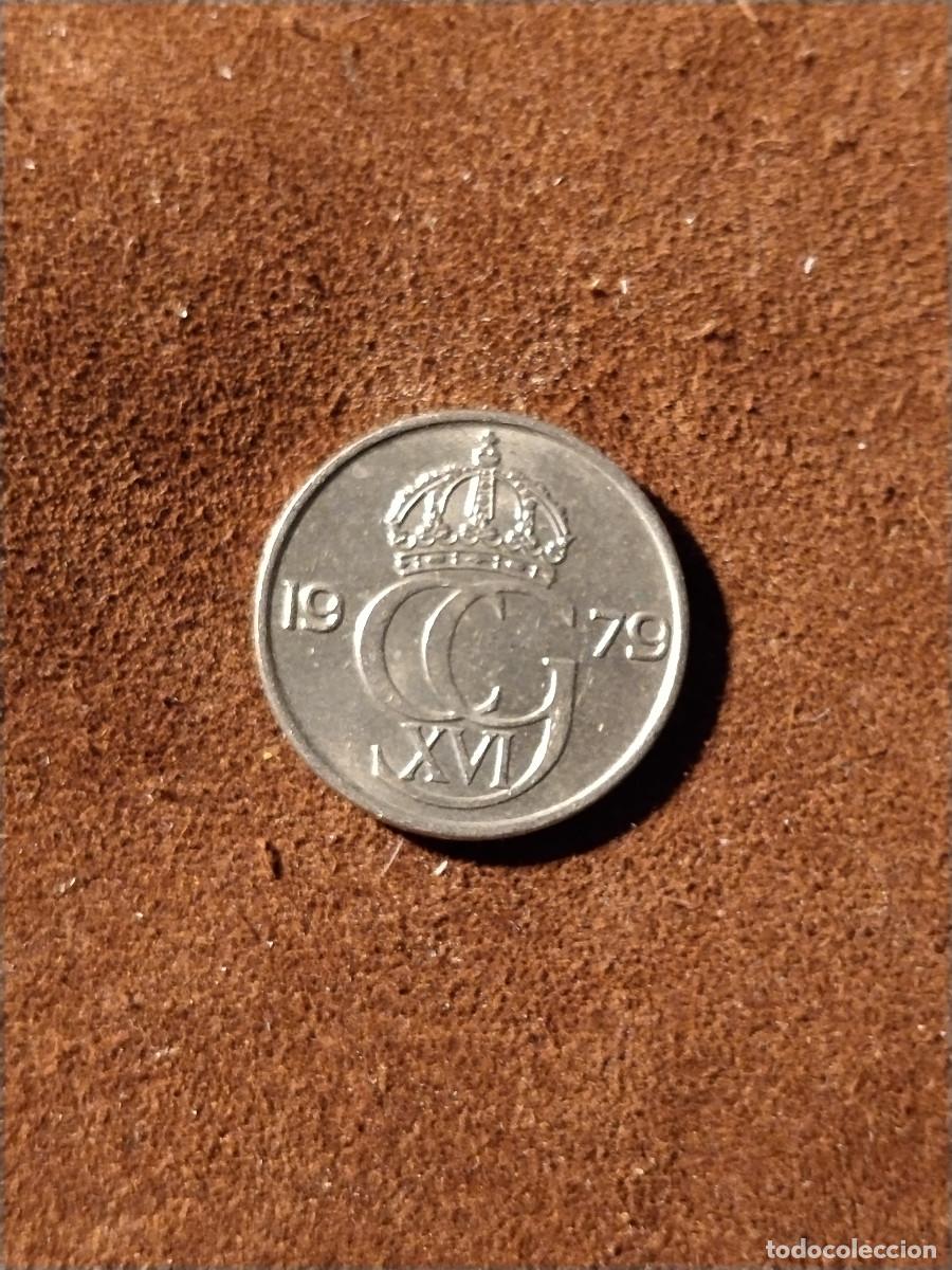 Monedas antiguas de Europa: Suecia &ndash; 25 &Ouml;re 1979 &ndash; Carl XVI Gustaf