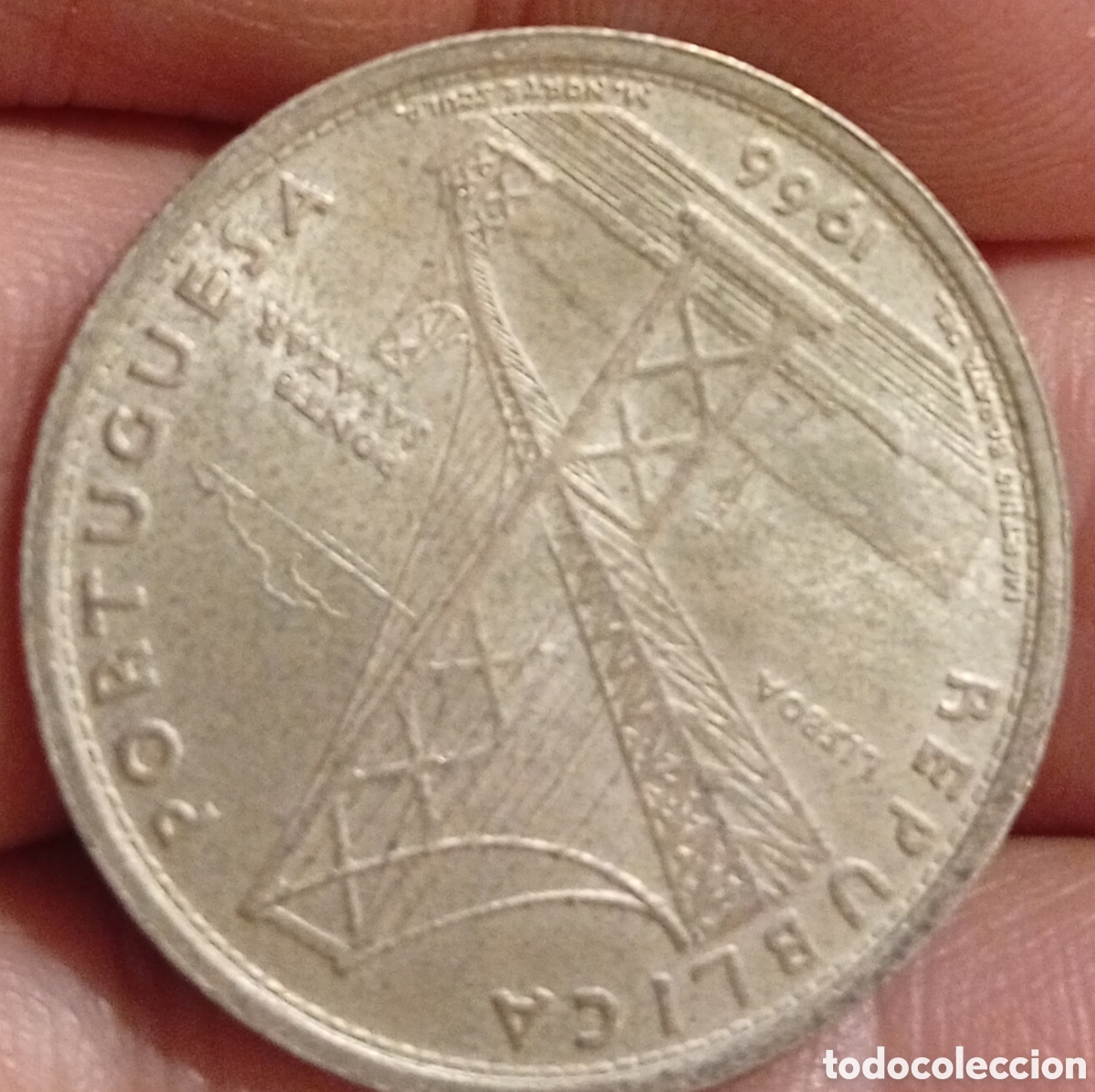Monete antiche di Europa: Portugal moneda de plata de 20 escudos