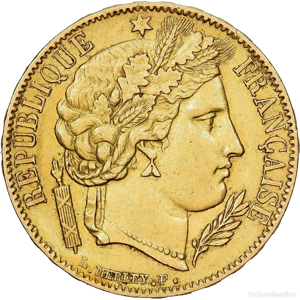 Monedas antiguas de Europa: [#1550934] Francia, 20 Francs, C&eacute;r&egrave;s, 1851, Paris, Oro, MBC, Gadoury:1059, KM:762