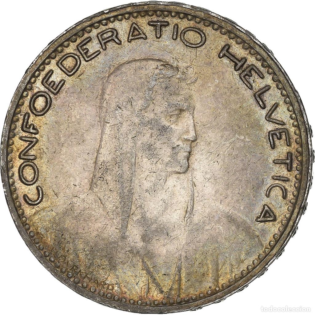 Monedas antiguas de Europa: [#1121239] Suiza, 5 Francs, 1923, Bern, Plata, MBC, KM:37