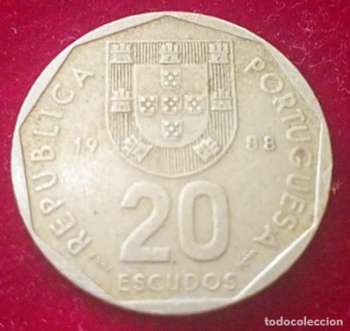 Monedas antiguas de Europa: Monedas del Mundo Europa Portugal 1988 20 Escudos Bien Conservada