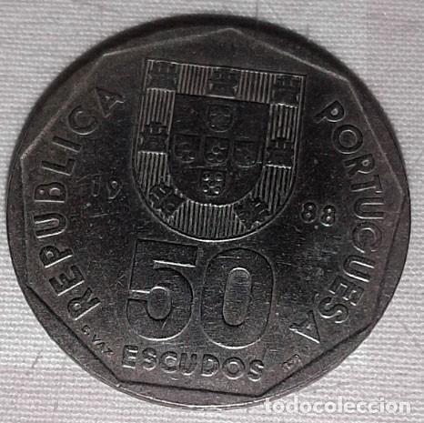 Monedas antiguas de Europa: 50 Escudos (1988) - Portugal