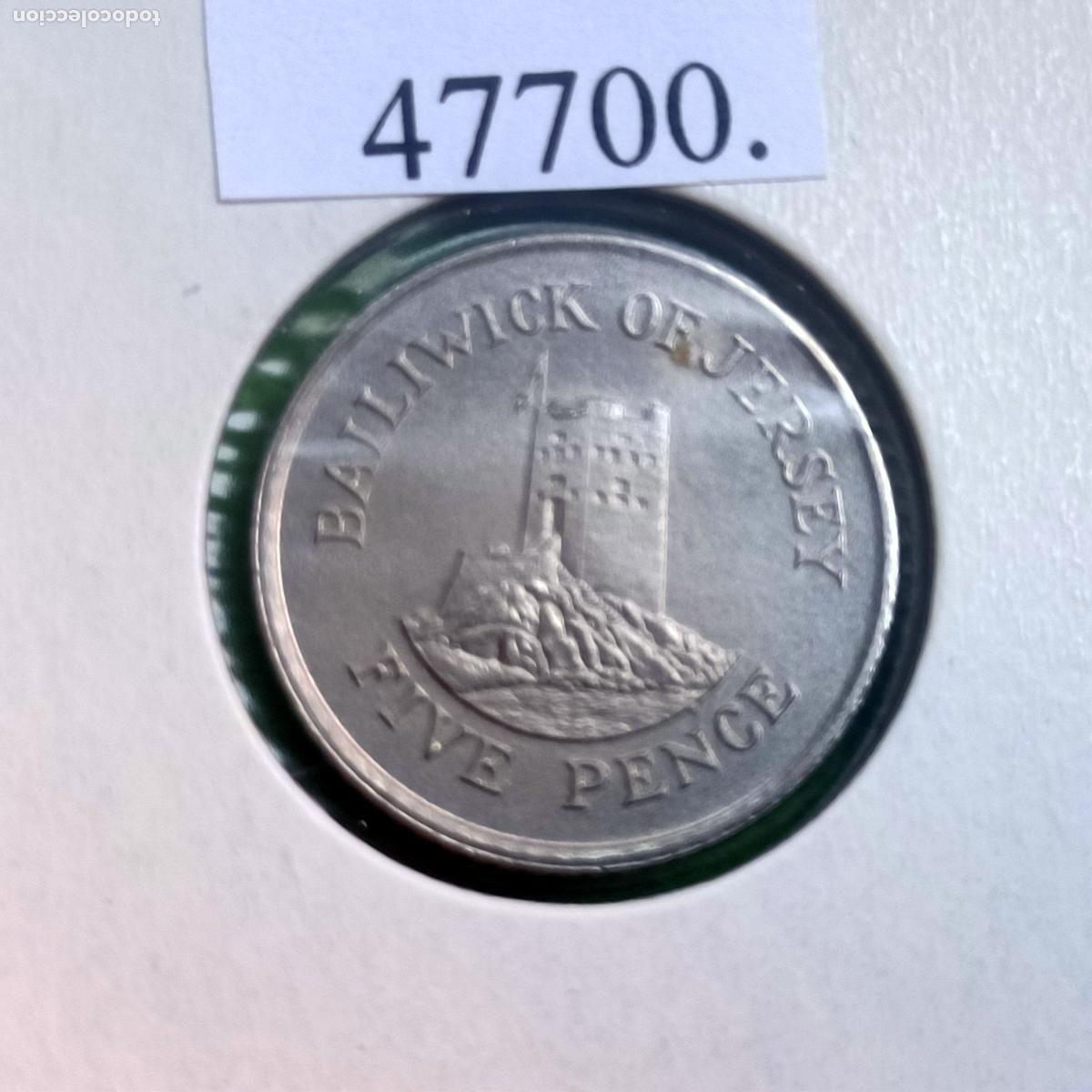 Monedas antiguas de Europa: Jersey 5 peniques 1993