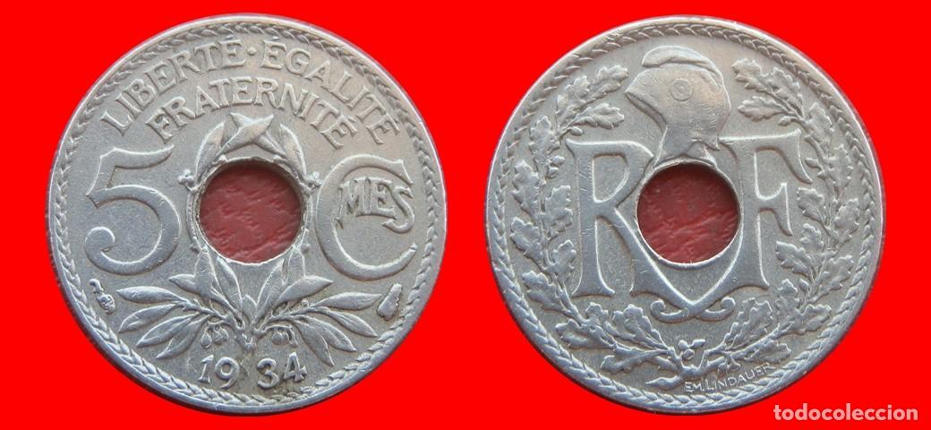 Monedas antiguas de Europa: 5 CENTIMOS 1934 FRANCIA-151586