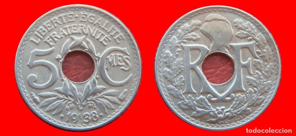 Monedas antiguas de Europa: 5 CENTIMOS 1938 ACOTADA CON PUNTOS FRANCIA-151587