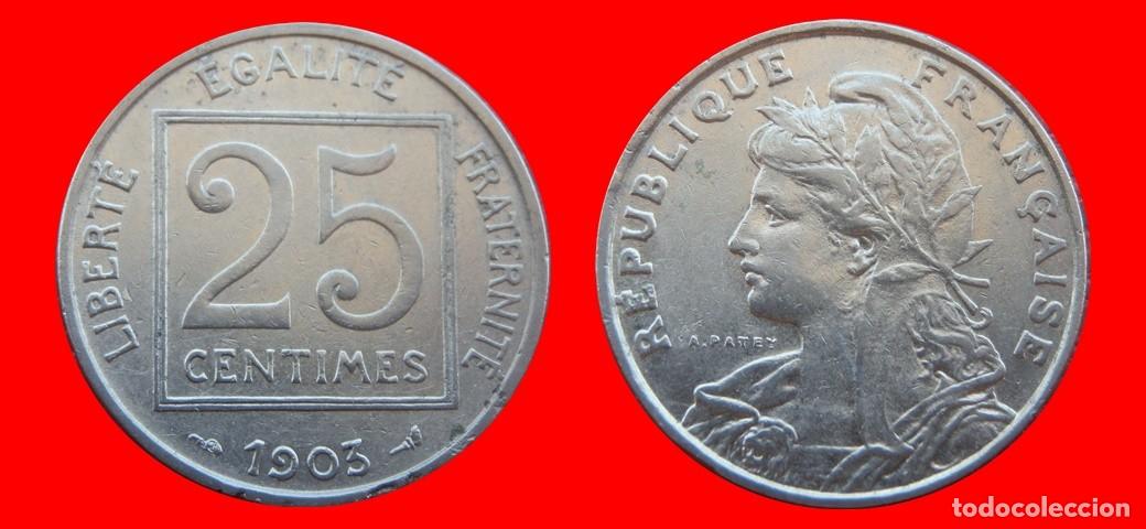 Monedas antiguas de Europa: 25 CENTIMOS 1903 FRANCIA-151595