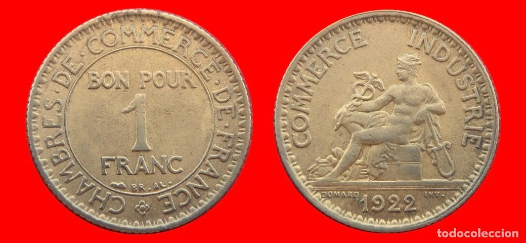 Monedas antiguas de Europa: 1 FRANCO 1922 FRANCIA-151607
