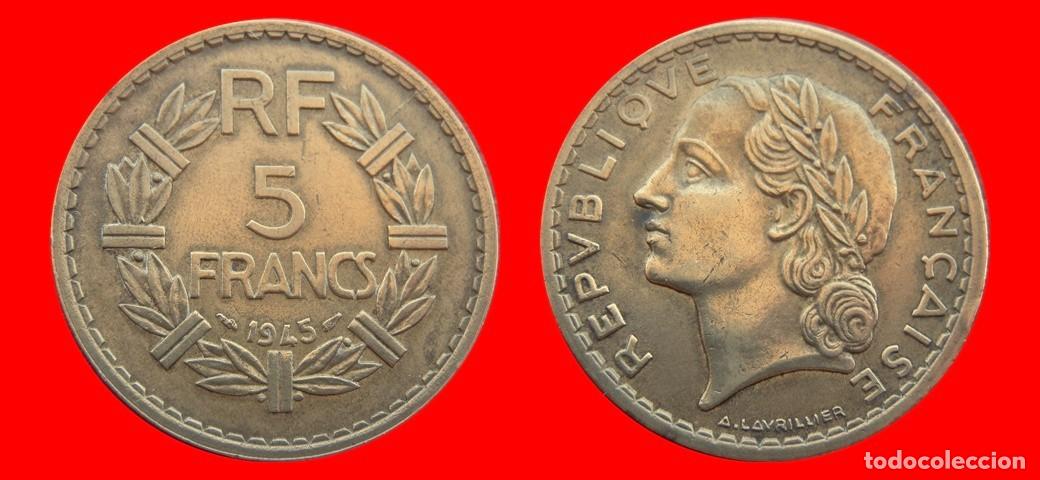 Monedas antiguas de Europa: 5 FRANCOS 1945 FRANCIA-151621