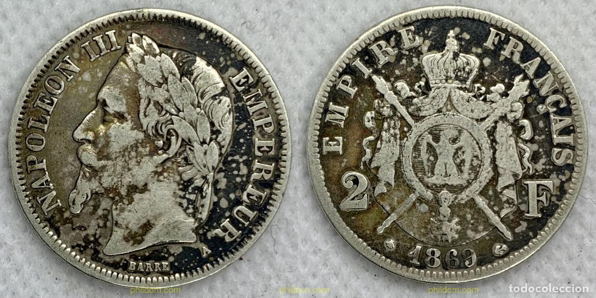 Monedas antiguas de Europa: 2471 FRANCIA 1869 NAPOLEON III 1869 2 FRANCS