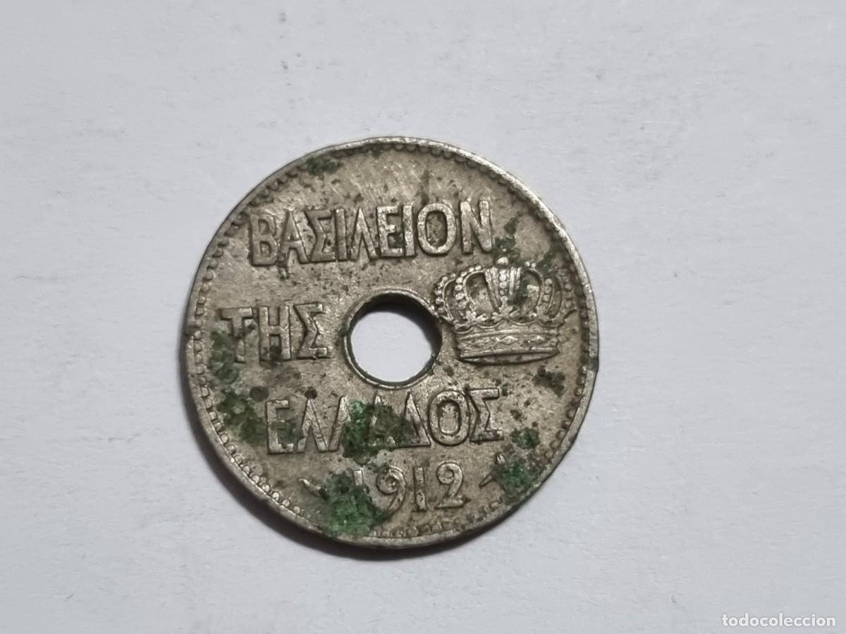 Monedas antiguas de Europa: Antigua Moneda Griega 1912 Grecia 5 Lepta Coleccionista