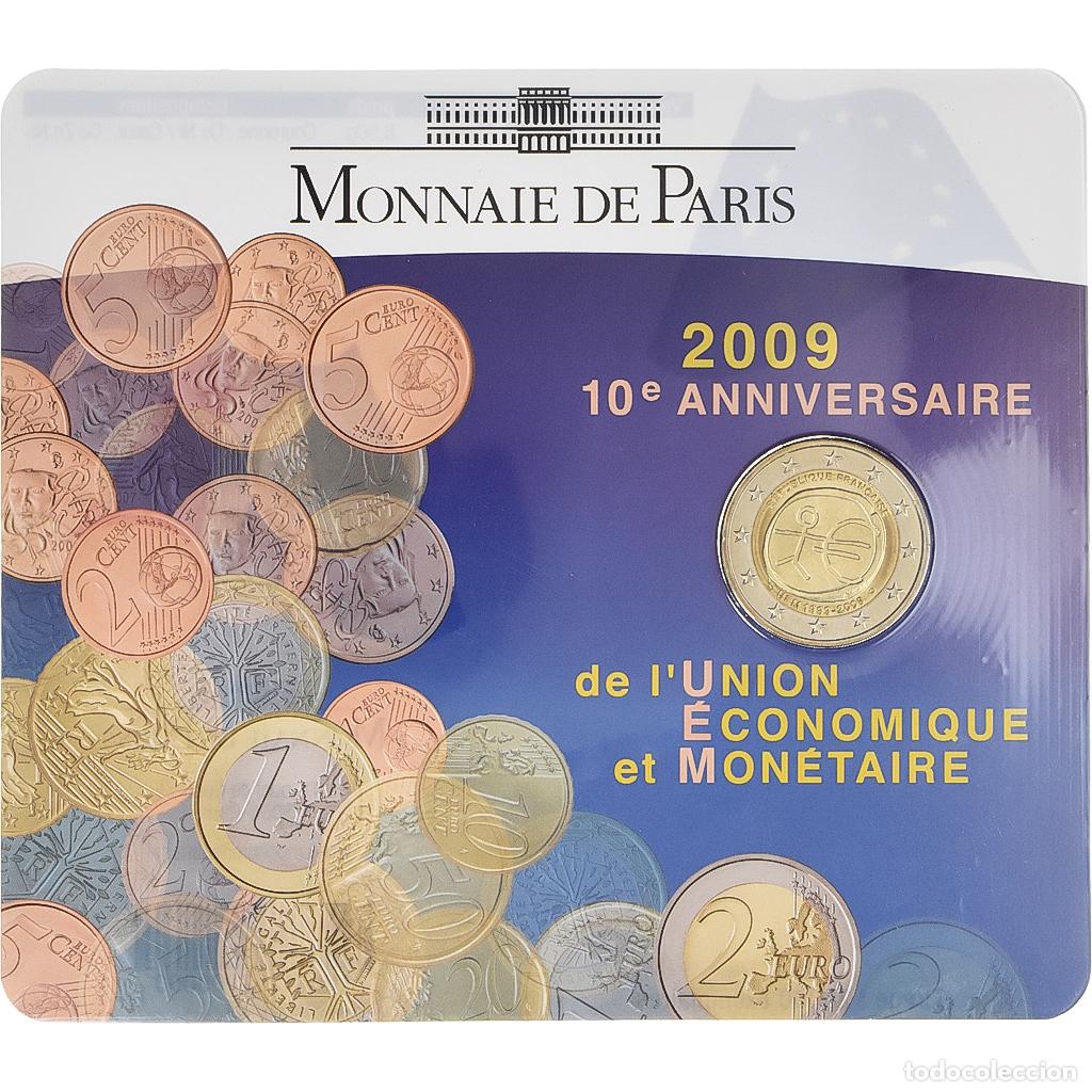 Monedas antiguas de Europa: [#1507585] Francia, 2 Euro, 10 Years of EMU, BU, 2009, MDP, Bimet&aacute;lico, FDC