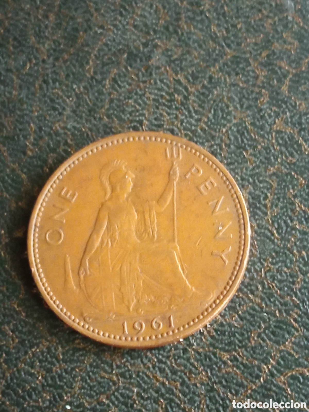 Monedas antiguas de Europa: Moneda de 1 penique de 1961