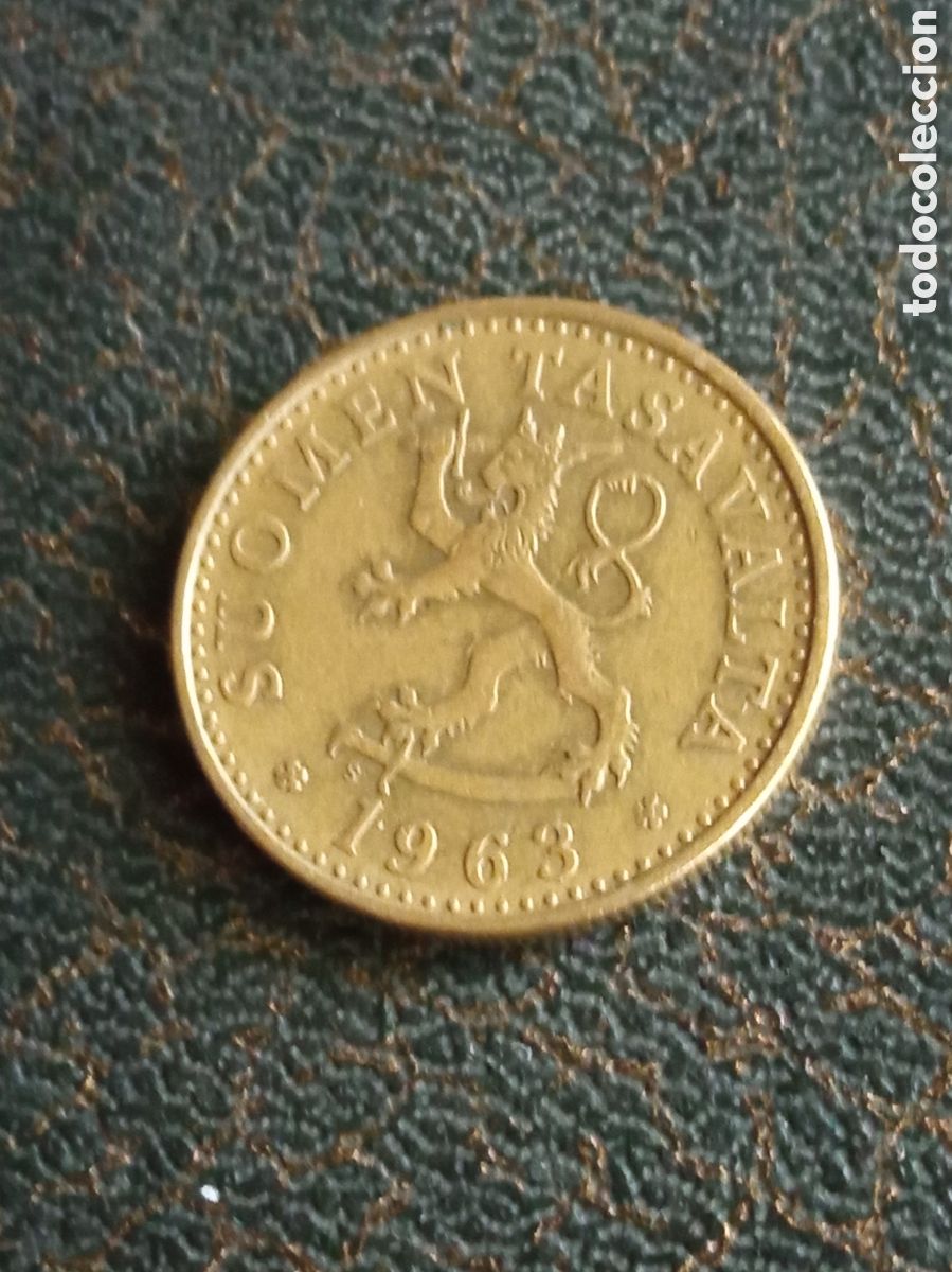 Monedas antiguas de Europa: Moneda de 20 Pennia de Finlandia de 1963