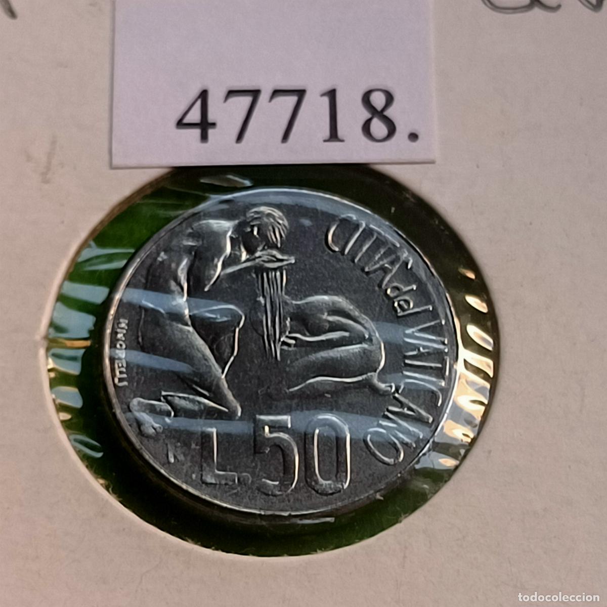 Monedas antiguas de Europa: Vaticano 50 liras 1991, Juan Pablo II