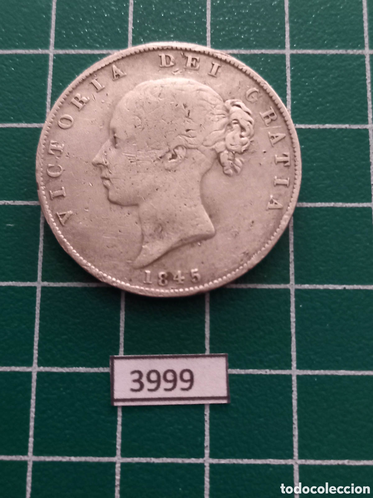 Monedas antiguas de Europa: Gran Breta&ntilde;a media corona 1845