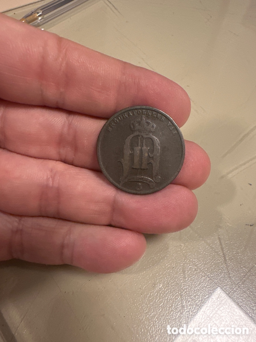 Monedas antiguas de Europa: Moneda de Suecia de 5 ore a&ntilde;o 1876