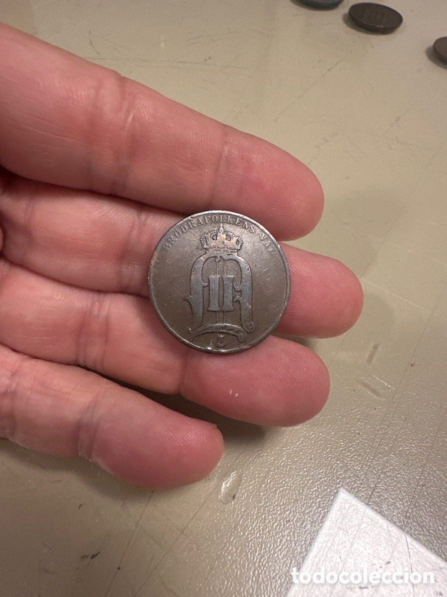 Monedas antiguas de Europa: Moneda de Suecia de 5 ore a&ntilde;o 1885