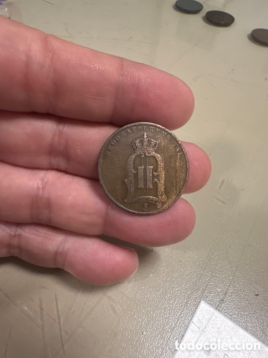 Monedas antiguas de Europa: Moneda de Suecia de 5 ore a&ntilde;o 1889