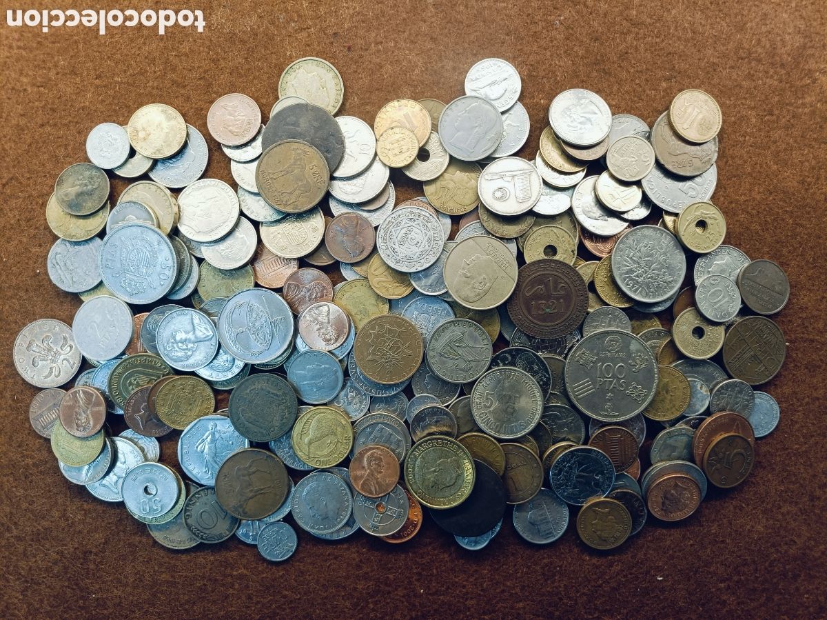 Monedas antiguas de Europa: LOTE DE 1 KILO DE MONEDAS MUNDIALES . GRAN VARIEDAD. REF 4