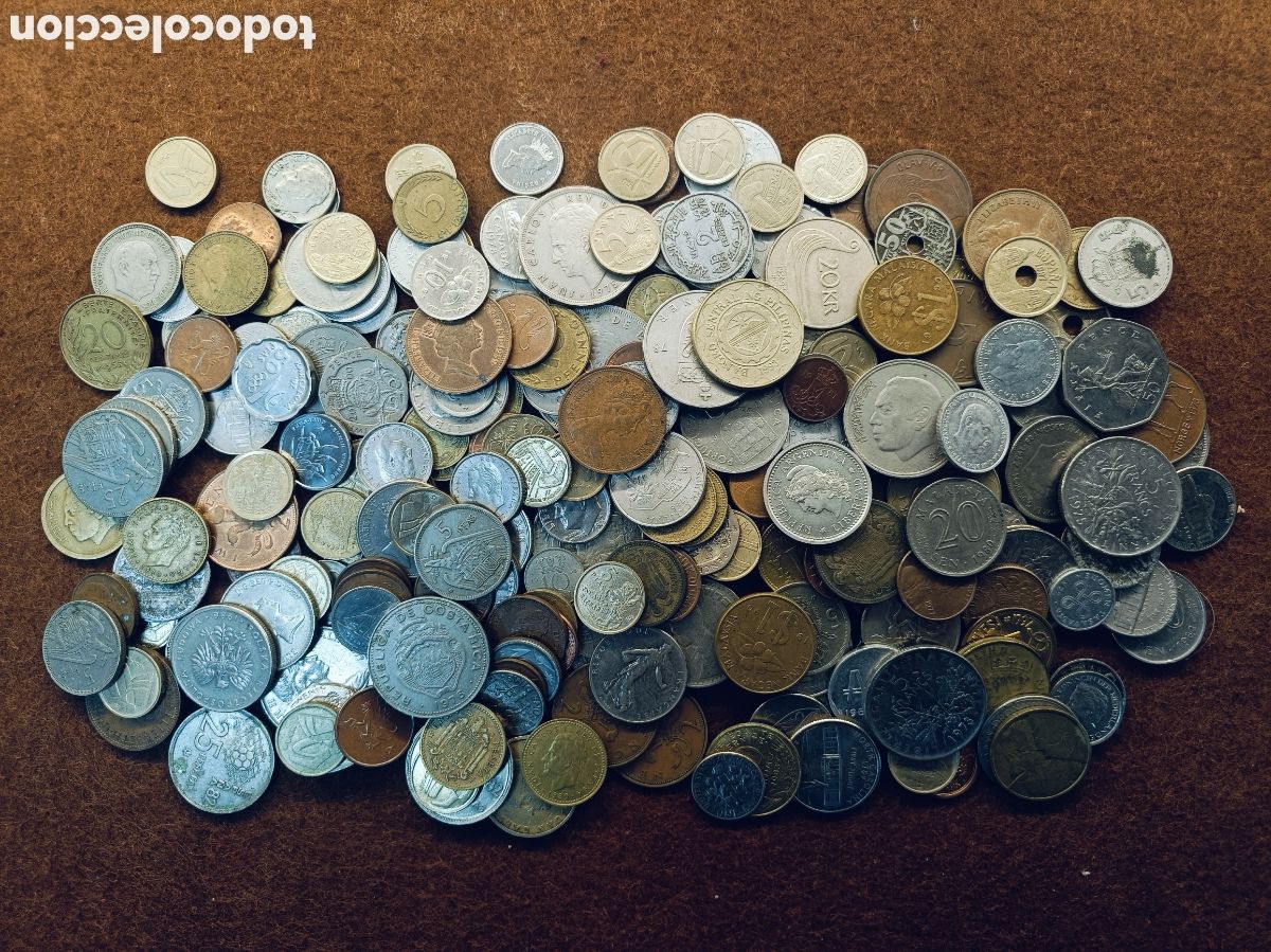 Monedas antiguas de Europa: LOTE DE 1 KILO DE MONEDAS MUNDIALES . GRAN VARIEDAD. REF 5